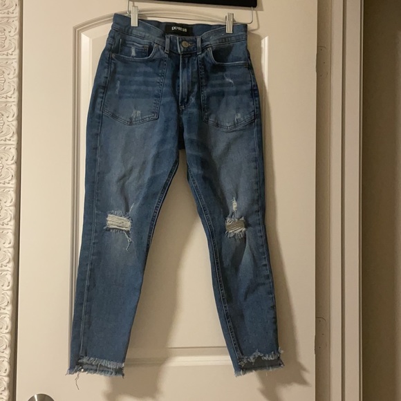 High rise ankle legging distressed jeans - Picture 7 of 12